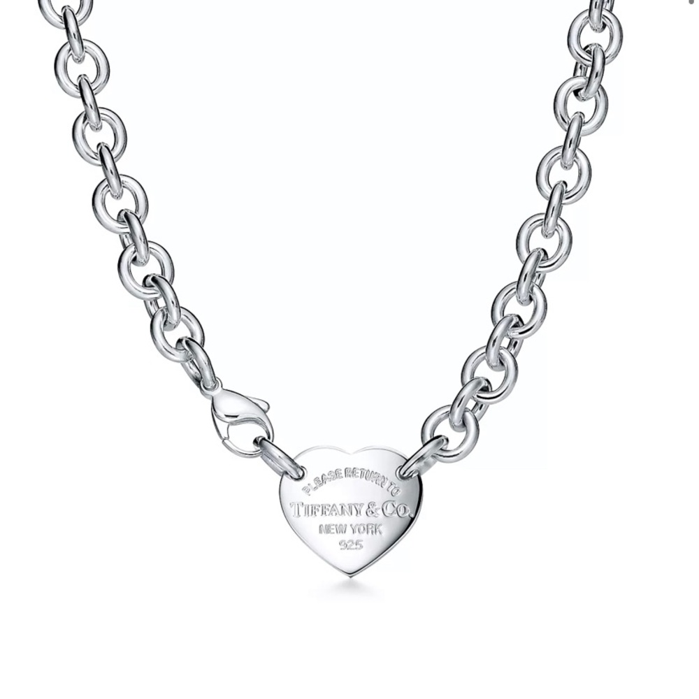 Tiffany & Co Heart Tag Chain Link Choker